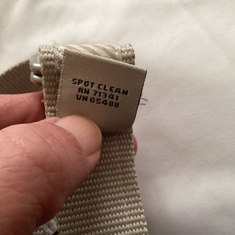 L.L. Bean Belt tan striped with Labrador retrievers Men’s unisex size L / XL - Picture 10 of 11